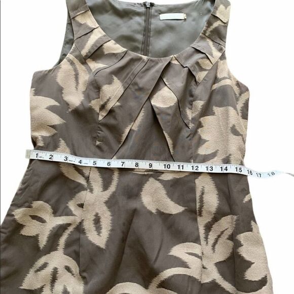 Badgley Mischka Neutral Sleeveless Sheath Dress Size 6 - Picture 4 of 12